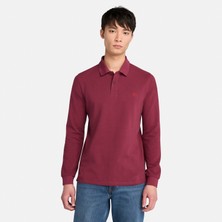 Timberland Millers River Ls Millers River Pique Pol Erkek Bordo Tshirt TB0A6VD26481