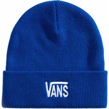 Vans Stretch Logo Tall Cuff Beanie Unisex Mavi Bere VN000X6A10Z1