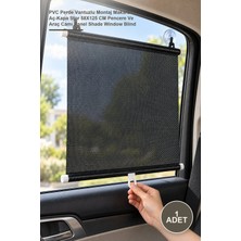 Yenilig 1 Adet Cam Paneli Güneşlik – Pvc Perde Vantuzlu Montaj Makaralı Aç-Kapa Stor 58X125 cm Pencere ve Araç Camı Panel Shade Window Blind