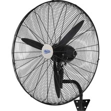 aklow akyoleticaret HEF-D750 210W, 30 Inç Siyah Alüminyum Sanayi Tipi Duvar Vantilatörü, 3 Kanatlı