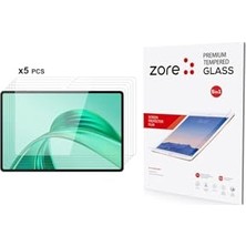 aklow akyoleticaret Honor Pad X8A Uyumlu 5in1 Tablet Temperli Cam Ekran Koruyucu, Şeffaf