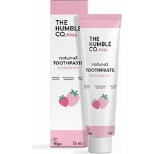 aklow akyoleticaret Çocuklar Için Çilek Aromalı Doğal Diş Macunu, 75 ml