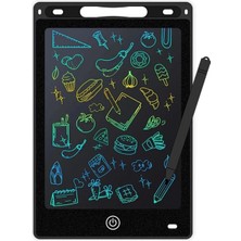 Epilons 12 Inc Renkli LCD Grafik Dijital Kalemli Çizim Tableti Yazı Tahta Not Yazma Eğitim Tableti Siyah