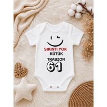Perfect Mega Store Sıkıntı Yok Kütük Trabzon 61 Yazılı Bebek Zıbını – Trabzon Temalı Eğlenceli Bebek Body