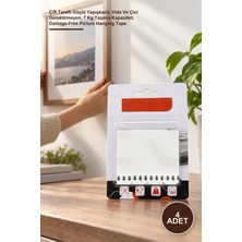 Yenilig 4 Adet Resim ve Çerçeve Asma Bandı – Çift Taraflı Güçlü Yapışkanlı, Vida ve Çivi Gerektirmeyen, 7 kg Taşıma Kapasiteli, Damage-Free Picture Hanging Tape