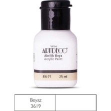 Meschain Meschaın Artdeco Akrilik Boya 25ML 3619 Beyaz