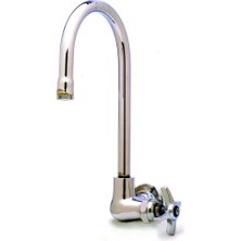 aklow akyoleticaret B-0310 Tek Kiler Bataryası, Duvara Monte, Sert Kaz Boynu, Dört Kollu Kol, 1/2-Inç Npt Dişi Giriş