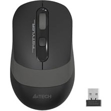 aklow akyoleticaret FG10S Fsyler Silent 2.4ghz Nano 2000DPI Sessiz Kablosuz Optik Mouse, Gri