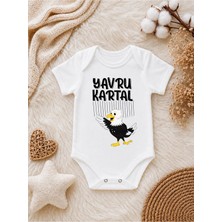 Perfect Mega Store Yavru Kartal Baskılı Bebek Zıbını – Kartal Temalı Kız ve Erkek Bebek Body
