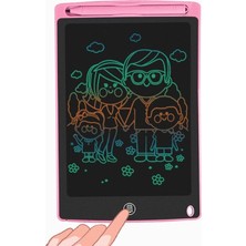 aklow akyoleticaret Mofy Baby LCD 8.5 Inç Grafik Yazı Çizim Tableti Kalemli Çocuk Yazı Tahtası Dijital Writting Tablet Pembe