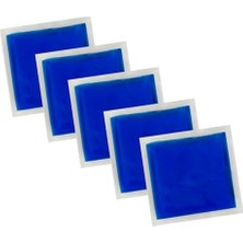 aklow akyoleticaret Sıcak ve Soğuk 5 Adet Kompres Termojel Buz Paketi; 13X13 Cm, Migren, Incinme, Burkulma, Kas Ağrısı, Baş Ağrısı, Göz Altı Morluğu, Tendon Iltihabı, Termofor, Kompres Jel, Eklem Ağrı