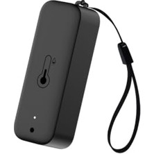 aklow akyoleticaret Wifi Sıcaklık ve Nem Sensörü (Tuya, Smart Life Uyumlu) (Siyah)
