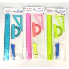 aklow akyoleticaret Elastik Çizim Takımı 30 cm Pergelli