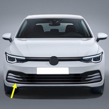 aklow akyoleticaret Ön Tampon Sağ Izgarası Sensör Delikli 5H0853666J Vw Golf 8 ile Uyumlu 2020-2023