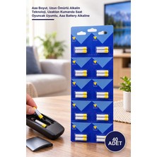 Yenilig 40 Adet Alkalin Ince Pil – Aaa Boyut, Uzun Ömürlü Alkalin Teknoloji, Uzaktan Kumanda Saat Oyuncak Uyumlu, Aaa Battery Alkaline