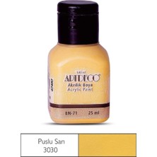 Meschain Meschaın Artdeco Akrilik Boya 25ML 3030 Puslu Sarı
