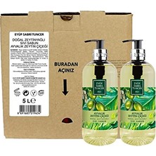 aklow akyoleticaret Ayvalık Zeytin Çiçeği Doğal Zeytinyağlı Sıvı Sabun Seti 6 L