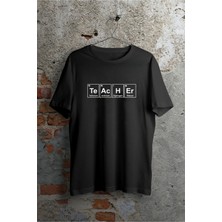 Tarz Yeri 24 Kasım Kimya Öğretmeni Hediyesi Baskılı Bisiklet Yaka T-Shirt - Beyaz
