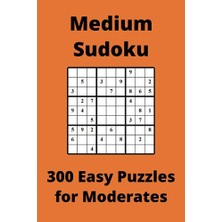 aklow akyoleticaret Medium Orange Sudoku Book; 9x9 Puzzles, 300 Pages, 6x9
