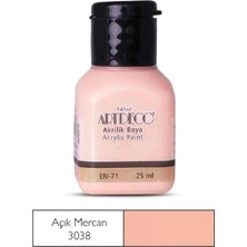 Meschain Meschaın Artdeco Akrilik Boya 25ML 3038 Açık Mercan