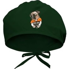 aklow akyoleticaret Cool Dog Desenli Cerrahi Bone, Doktor ve Hemşire Hastane Bonesi