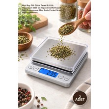 Yenilig 2 Adet Hassas Terazi – Mini Boy Pilli Dijital Terazi 0.01 gr Hassasiyet 3000 gr Kapasite Şeffaf Kapak Dara Fonksiyonu (Mini Scale Pocket Scale)