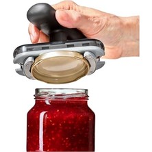 aklow akyoleticaret Kavanoz, Ayarlanabilir Ergonomik Evrensel Pet Şişe Kapağı Açıcı Güçlü Tutuş Kaydırmaz Sap