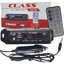 aklow akyoleticaret Oto Araba Teyp Mikrofonlu Bluetoothlu Mp3 Çevirici USB 402