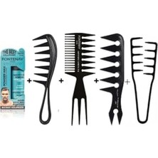 aklow akyoleticaret Saç Şekillendirici Toz Wax Matt Effect Mavi 20 G+Şekil Tarak X3+Mucizevi Tarak 5'li Set