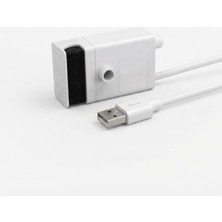 aklow akyoleticaret WF013 Seramik Uyumlu Anti-Burnt Özellikli, Ledli, Usb, Evcil Hayvan Su Sebili Yedek Pompa