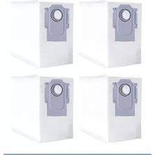 aklow akyoleticaret Roborock Q7 Max ile ile Uyumlu Toz Torbası 4 Adet