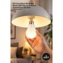 Yenilig 4 Adet LED Ampul – E27 Duy Warm White Sarı Renk 4.9W 470 Lm Iç Mekan Aydınlatma LED Bulb
