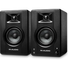 aklow akyoleticaret Bx3 3.5" Kablolu Stüdyo Monitör Çifti, Kayıt, Miksaj ve Multimedya Için Kompakt Kablolu Masaüstü Hoparlörler, Müzik Üretim Yazılım Paketi Dahil