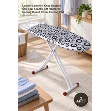 Yenilig 2 Adet Ranforce Keçe Ütü Masası Bezi – Lastikli Lamineli Keçe Destekli Ütü Bezi 140X50 cm Ranforce Ironing Board Cover Ironing Pad