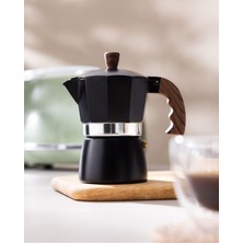 Şanal Madame Coco Laurina Moka Pot, Siyah, 150 ml