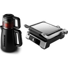 Şanal Philips HD6301/90 2200 W Tost Makinesi + HD7301 Çay Makinesi Hediyeli