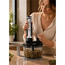 Şanal Multi Blend 1700 W Siyah El Blender Seti, Doğrayıcı, Çırpıcı, Rende ve Dilimleme Aparatlı