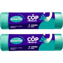Şanal Smarter 2 Li Jumbo Boy Çöp Torbası 80X110CM (Çöp Poşeti)
