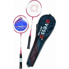 aklow akyoleticaret Badminton Raket Seti Kırmızı