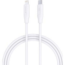 aklow akyoleticaret PD20LK 3.0A 20W Type-C - Lightning Şarj ve Veri Kablosu, 1mt, Beyaz