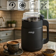 Şanal Mioji CG34 500W Paslanmaz Çelik Bıçak Kompakt Baharat ve Kahve Öğütücü Siyah