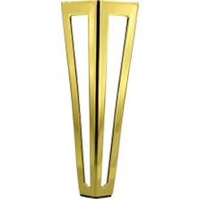 aklow akyoleticaret Ovit Koltuk Baza Puf Sehpa Tv Ünite Masa Mobilya Ayağı Ayakları Metal Ayak 14 cm Altın