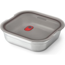 Şanal Black + Blum Çok Fonksiyonlu Yemek Kutusu, 1400 Ml, Paslanmaz Çelik, Dondurucu, Mikrodalga ve Fırına Dayanıklı, %100 Sızdırmaz Beslenme Kutusu, Vakumlu Kilitli Yemek Kutusu, Bpa Içermez