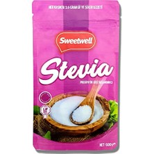 aklow akyoleticaret Stevia ve Prebiyotik Lifli Toz Sofralık Tatlandırıcı 500 G