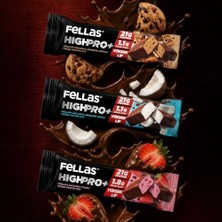 aklow akyoleticaret Çikolata Kaplı Highpro+ Protein Bar 50 G Deneme Paketi 3'lü