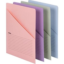 aklow akyoleticaret Organized Up Notes Slash File Ceket, Mektup Boyutu, Çeşitli Renkler, Paket Başına 12 Adet (75429)