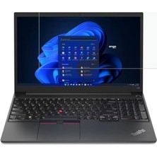 aklow akyoleticaret Lenovo Thinkpad E15 G4 15.6 Inç ile Uyumlu Ekran Koruyucu Notebook; 9h Temperli Kırılmaz Esnek Nano Cam, Çizilmeye ve Darbeye Dayanıklı Laptop Koruma, Hd Şeffaf