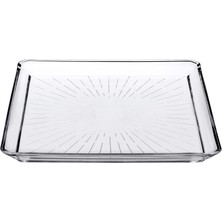 Şanal Paşabahçe Madlen Servis Tabağı 68683 Madlen Crystal Glass 24X24