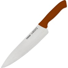 Şanal Pirge Ecco Dişli Şef Bıçağı 21 cm (Kahverengi)