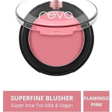 aklow akyoleticaret Superfine Blusher 703 Flamingo Pink 7,5 G Süper Ince Toz Allık, Vegan ve Temiz Içerik